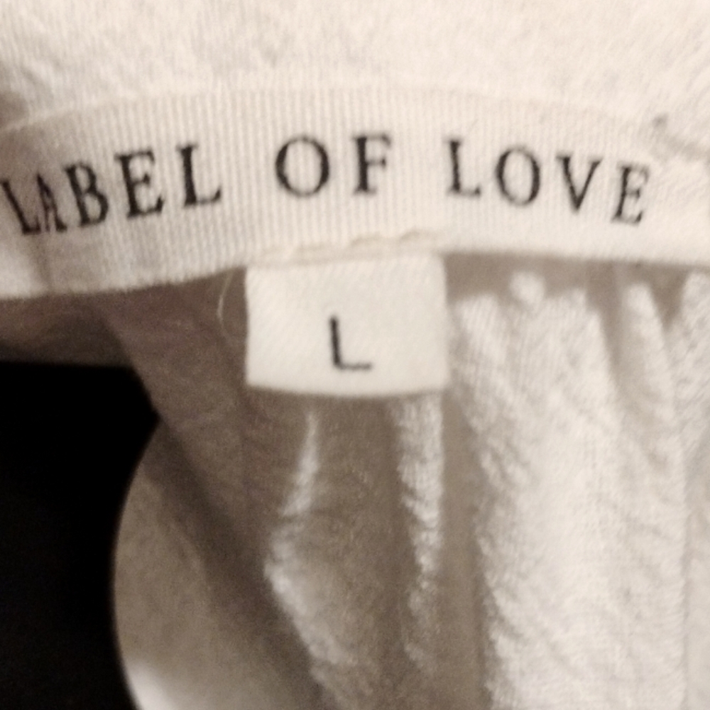 Label of Love  women's  Dress – Size L white boho cottage core Midi - Picture 3 of 10